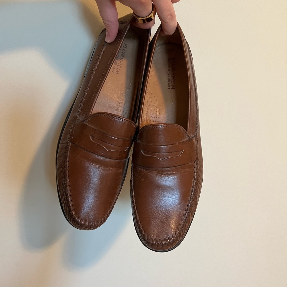 Florsheim Brown Leather Penny Loafers